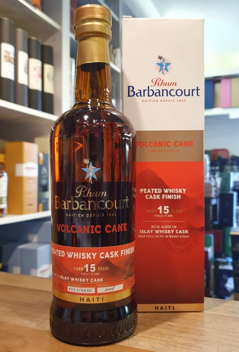 Barbancourt Volcanic Cane 15 y Haiti 0,7l 46,7%vol. Rum Limited Edition Peated Islay Whisky Cask finish
