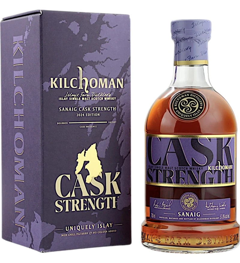 Kilchoman Sanaig cask strength dark batch Edition 2024 0.7l 57,8 % scotch whisky limitiert dark batch
