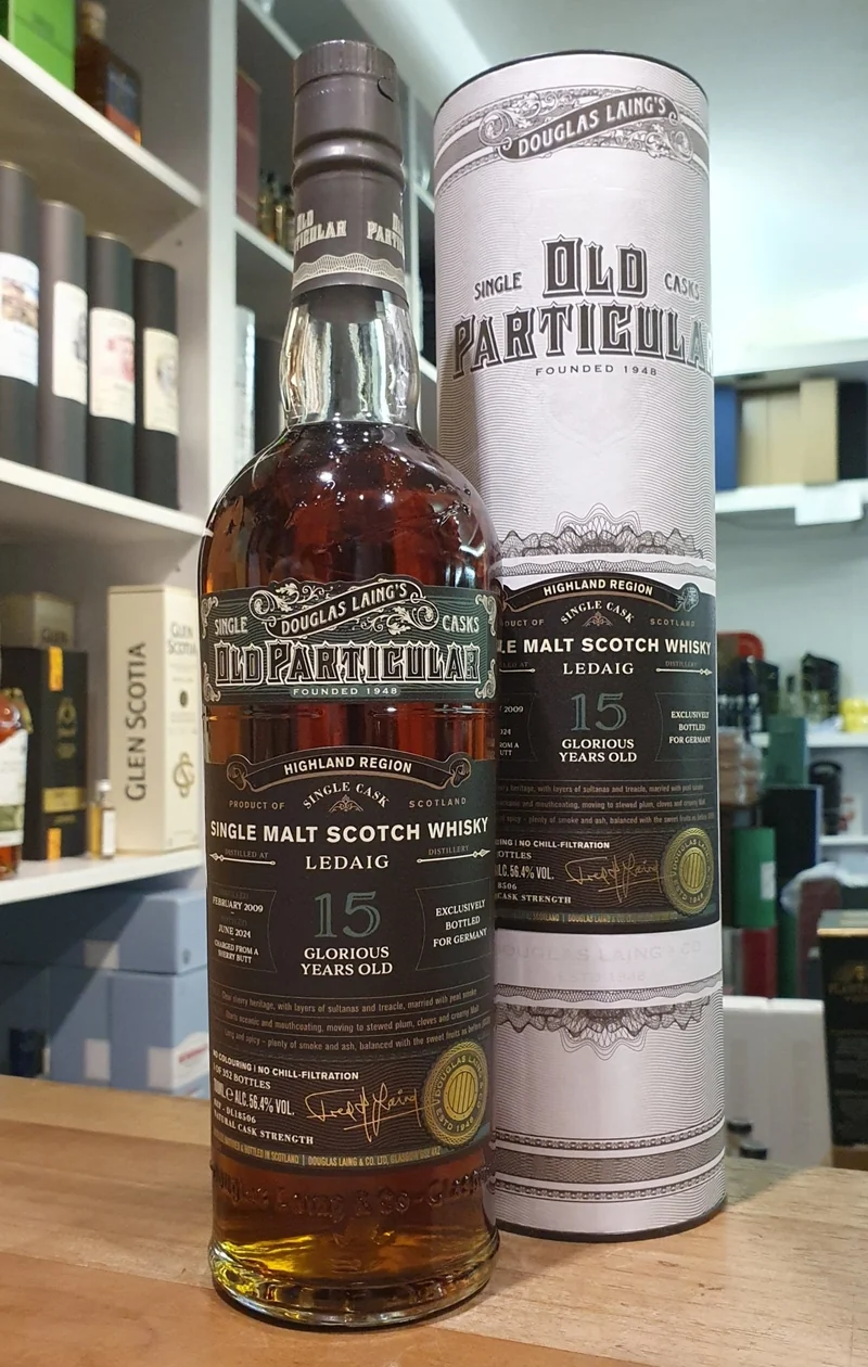 Ledaig single cask 2009 Sherry Old Particular 15 y 56,4% vol. 0,7l Whisky Douglas Laing #dl18506