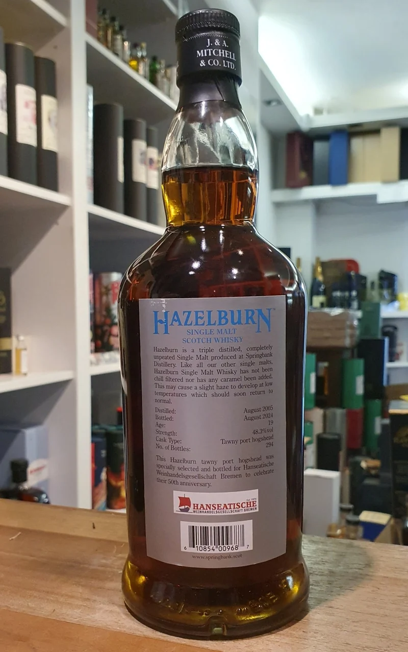 X Hazelburn Single cask 19y 2005 2024 0,7l 48,3 % vol. Whisky Campbeltown limited Edition