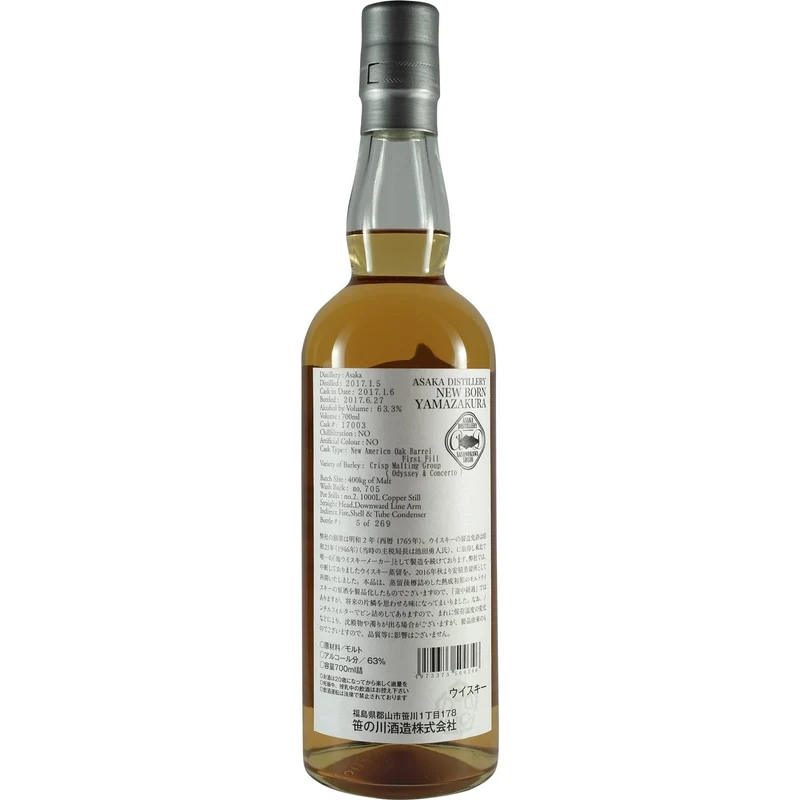 Sasnokawa / Yamazakura Pure Malt Asaka New Born Single Cask 10er Set
