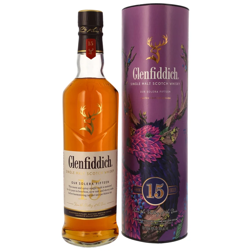 GLENFIDDICH - 15 Jahre Solera Limited Design - 40% Vol.