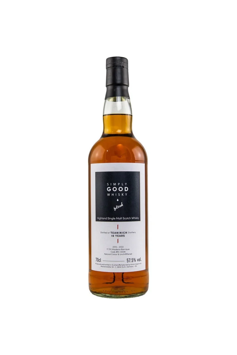 Teaninich 10 Jahre Simply Good First Fill Madeira Barrique 57,5% vol. 700ml