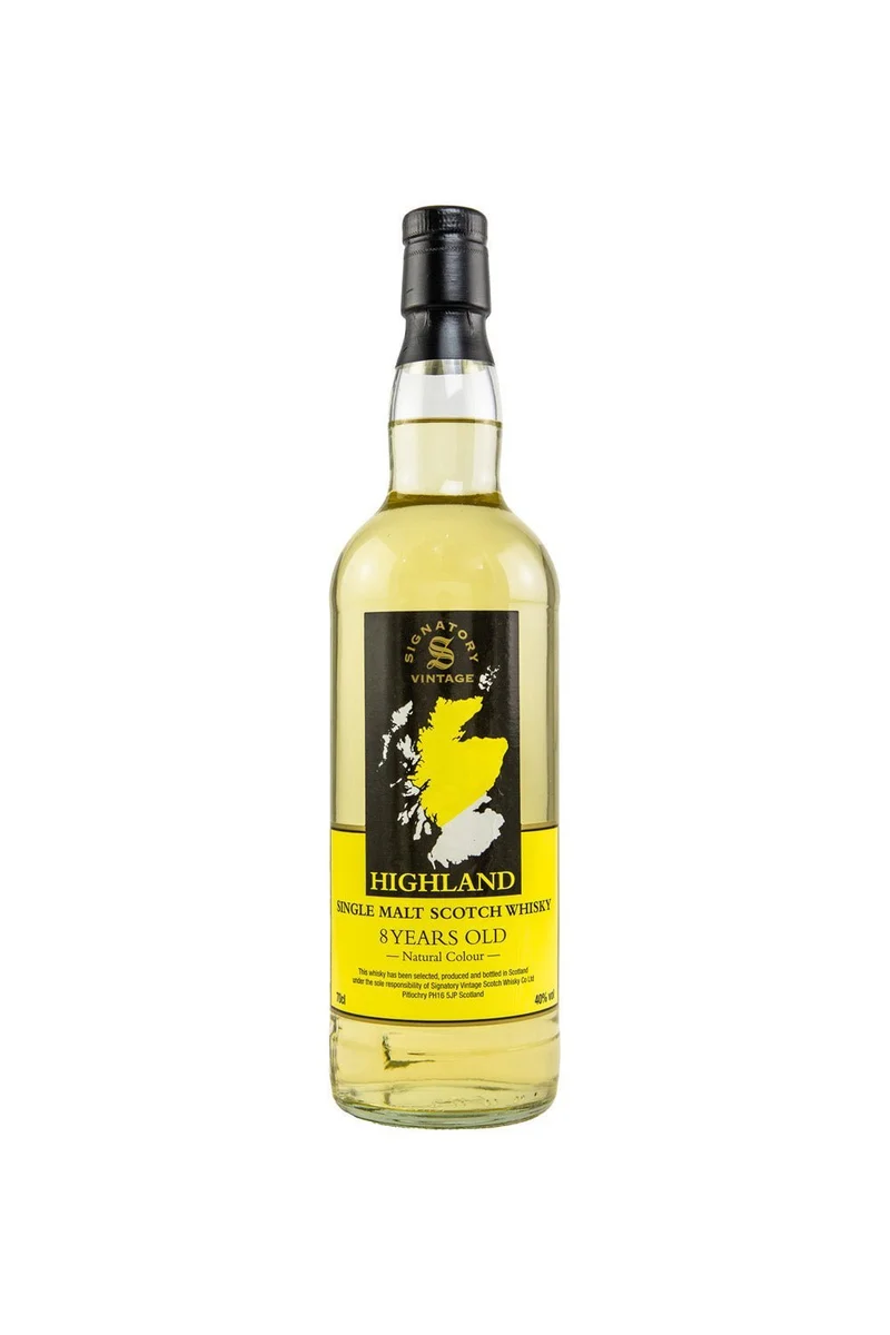 Highland 8 Years Old Signatory Vintage Single Malt Scotch Whisky 40% vol. 700ml