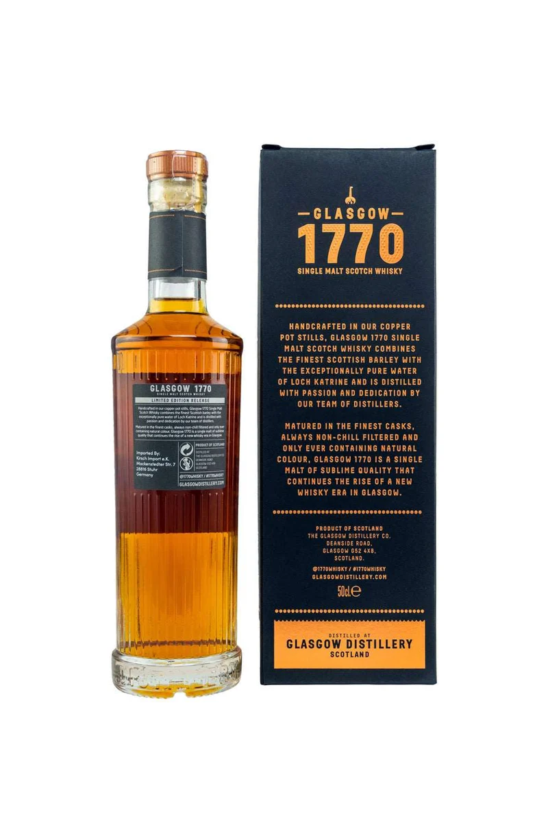 1770 Glasgow Distillery 2018/2022 Single Cask #18/959 for Kirsch 61,7% vol. 500ml