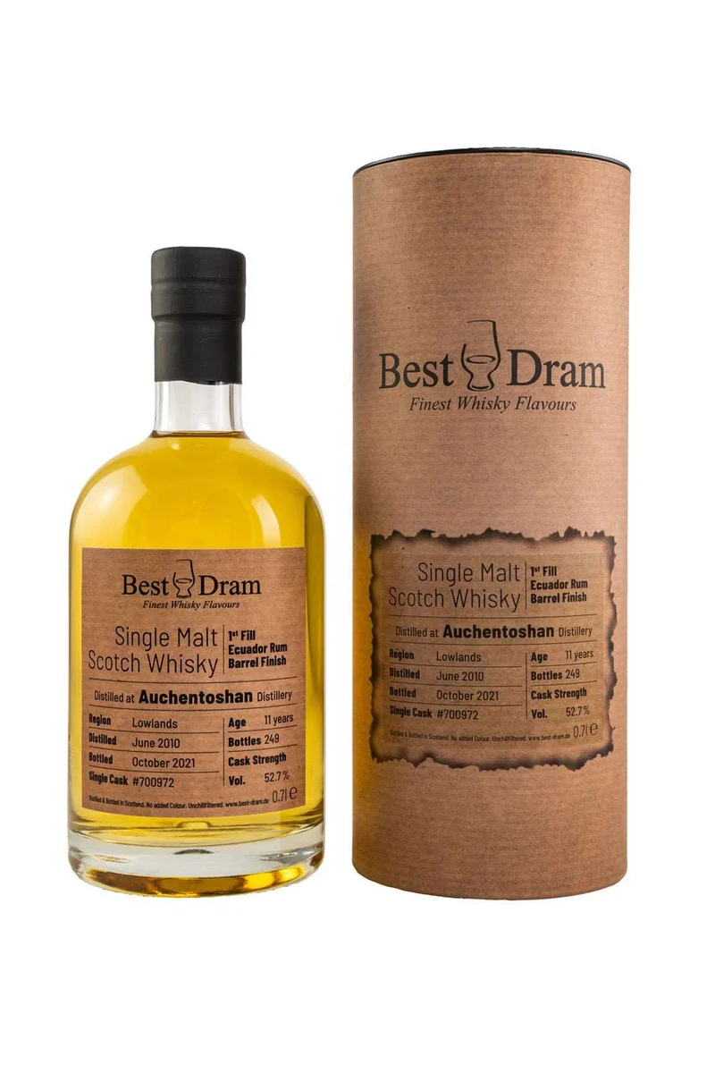 Auchentoshan #7000972 Best Dram 1st Fill Ecuador Rum Barrel Finish 52,7% 700ml