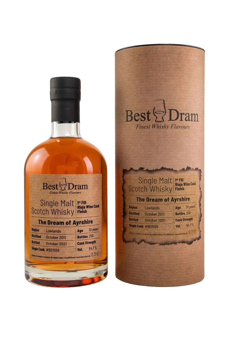 The Dream of Ayrshire 2011/2021 10 Jahre #801558 Best Dram Rioja Cask 54,7% 700ml