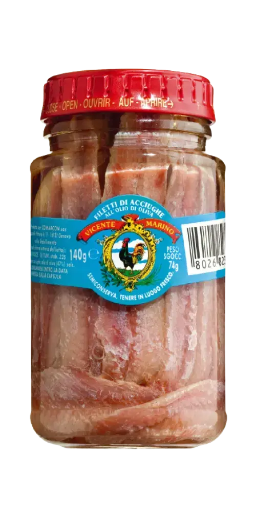 Sardellenfilets in Olivenöl 140g