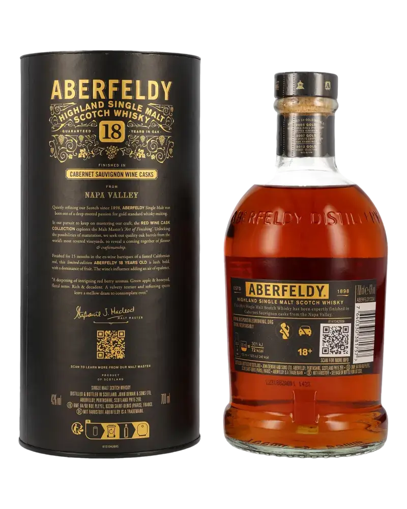 Aberfeldy 18 Jahre Nappa Valley (Tube)