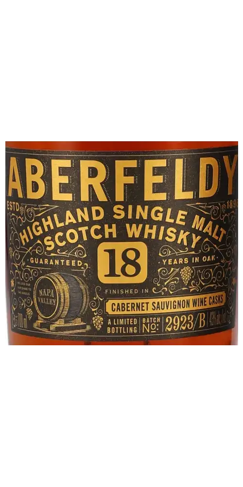 Aberfeldy 18 Jahre Nappa Valley (Tube)