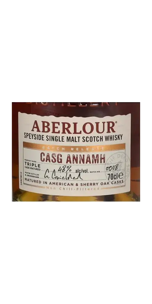 Aberlour Casg Annamh Small Batch 0008 (Tube)