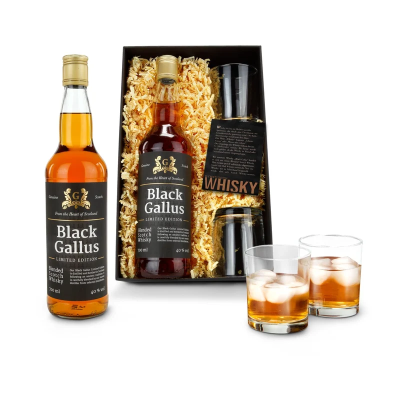 Black Gallus Whisky – Getränke-Geschenkset