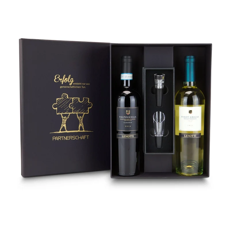 Wein-Partnerschaft – Getränke-Geschenkset