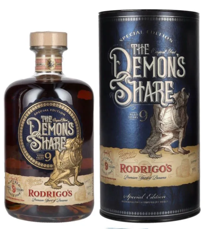 X The Demon's Share 9y Rodrigo's Reserve 40 % vol. 0,7L Rum Basis