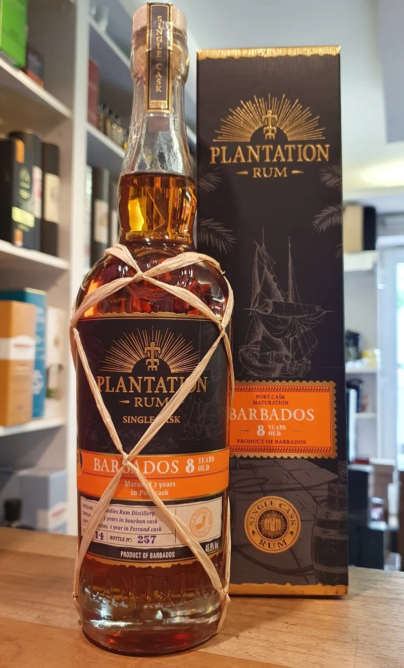 Plantation Barbados 8 y WIRD 2015 2023 Port Finish #5 XO 0,7l 46,8 % vol. single cask Rum fr Planteray