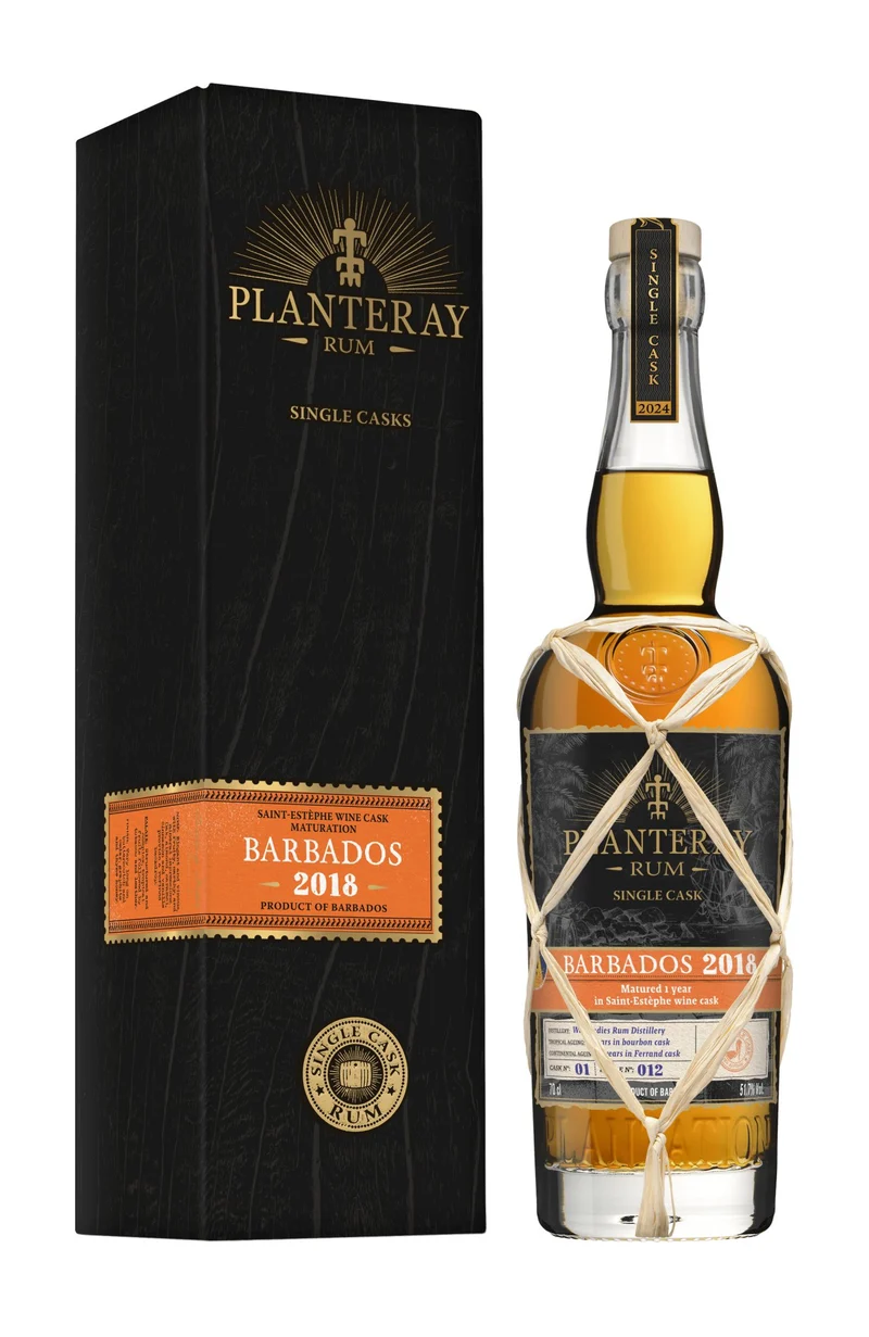 Planteray Barbados 2018 2024 Saint Estephe cask 0,7l 50,7 % vol. single cask Rum Plantation