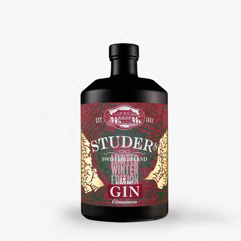 Studer's Swiss Highland Sloe Gin Cinnamon Ltd.Ed. 26,6% 0,7L