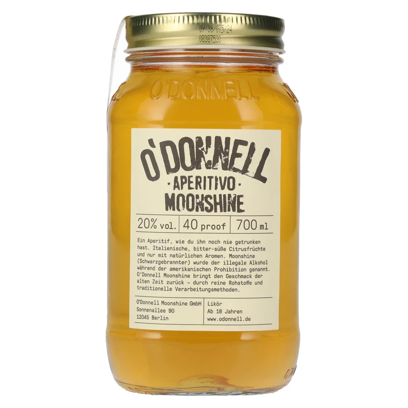 O'Donnell Moonshine APERITIVO Likör 20% Vol. 0,7l