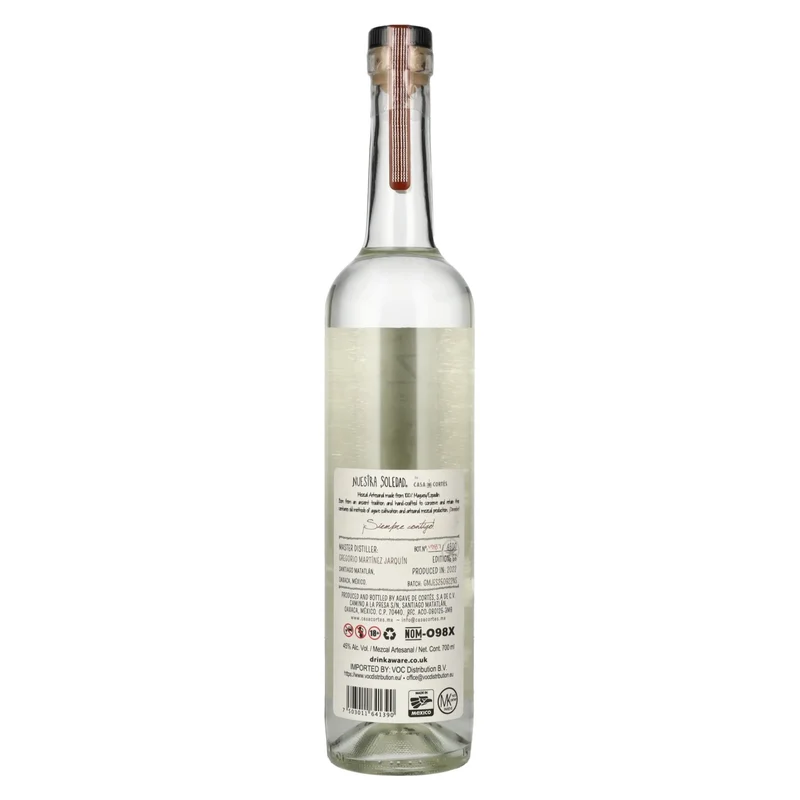 Nuestra Soledad Mezcal Joven STGO. MATATLÁN 45% Vol. 0,7l