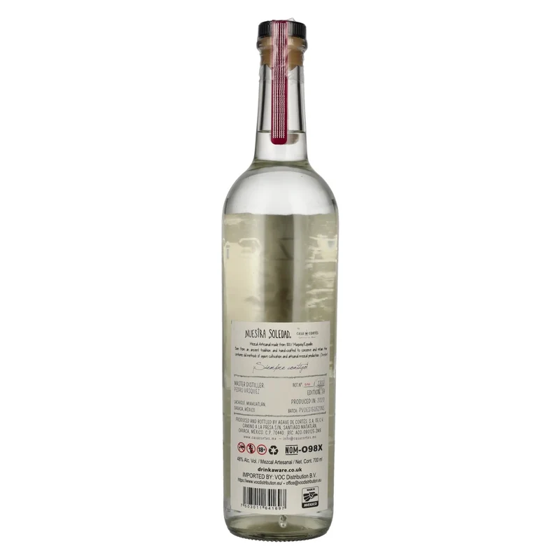 Nuestra Soledad Mezcal Joven LACHIGUÍ MIAHUATLÁN 48% Vol. 0,7l