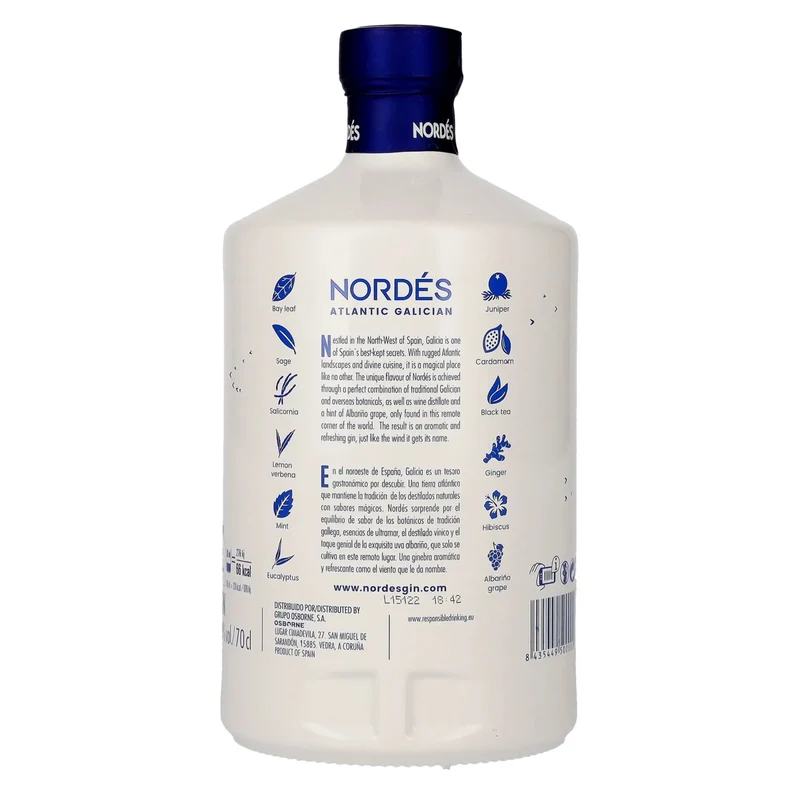 Nordes Atlantic Galician Gin 40% Vol. 0,7l