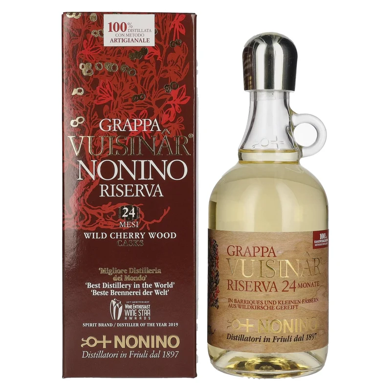 Nonino Grappa Vuisinâr Riserva 24 Mesi 41% Vol. 0,7l in Geschenkbox