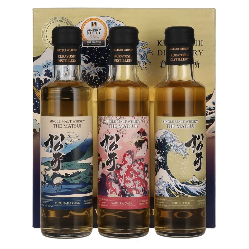 Matsui Whisky THE MATSUI Whisky Collection 43% Vol. 3x0,2l in Geschenkbox