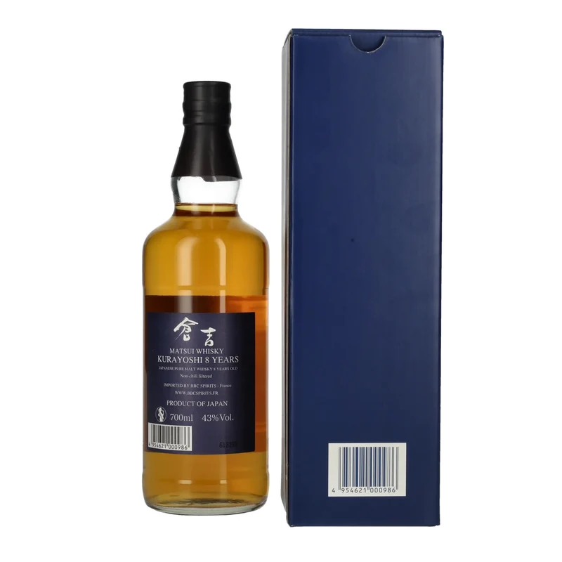 Matsui Whisky THE KURAYOSHI 8 Years Old Pure Malt Whisky 43% Vol. 0,7l in Geschenkbox