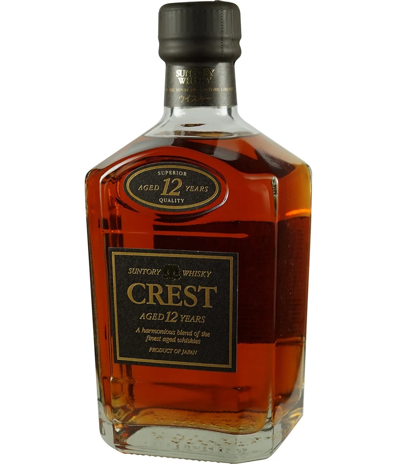 Suntory Crest 12 Jahre eckige Flasche / square bottle