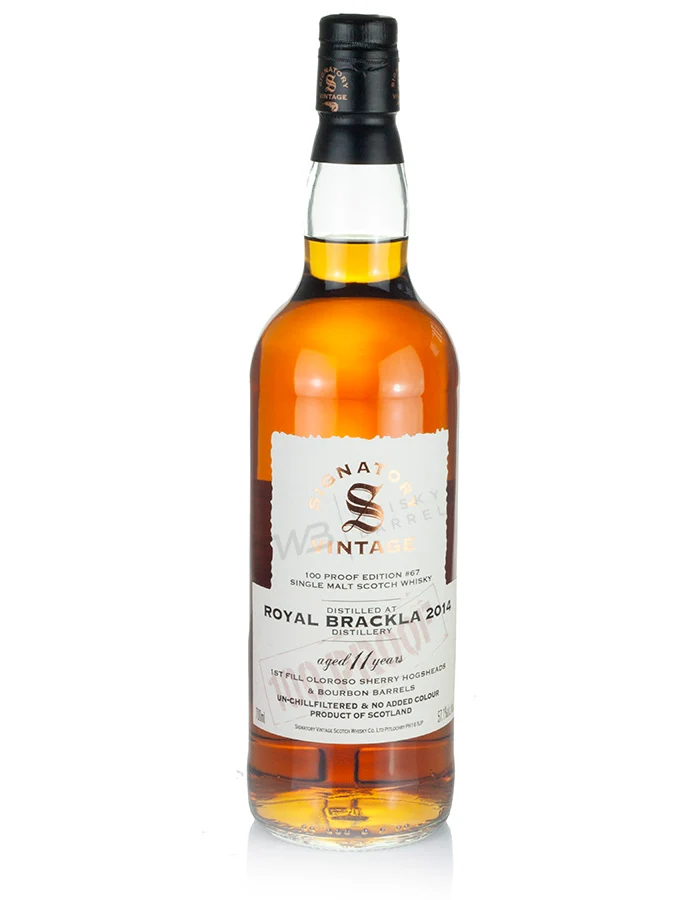 Royal Brackla 11 Year Old 2014 Signatory 100-Proof Edition #67