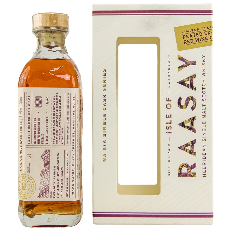 Isle of Raasay | 2018/2022 | Single Cask #18/665 | Peated Red Wine | 61,4%