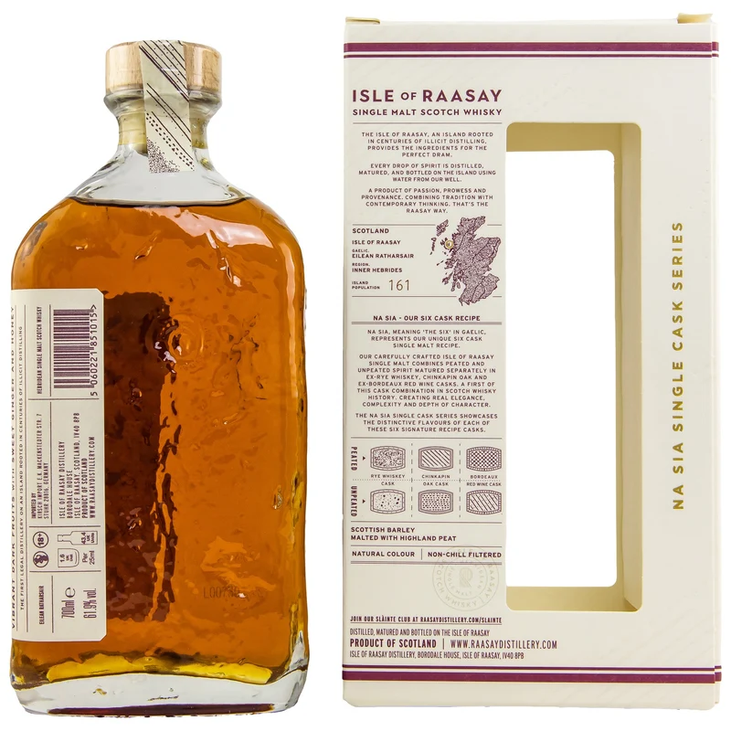 Isle of Raasay | 2019/2022 | Single Cask #19/50 | Peated Chinkapin | 61,9%