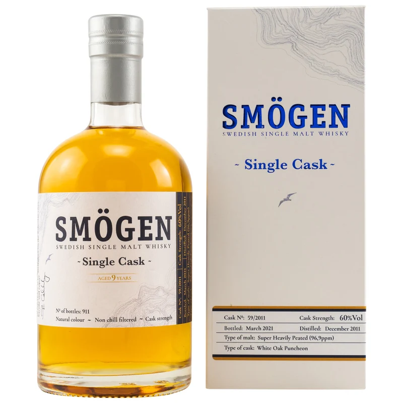 Smögen | 9 Jahre | 2011/2021 | Single Cask 59/2011 | Swedish Whisky | 0,5l | 60%