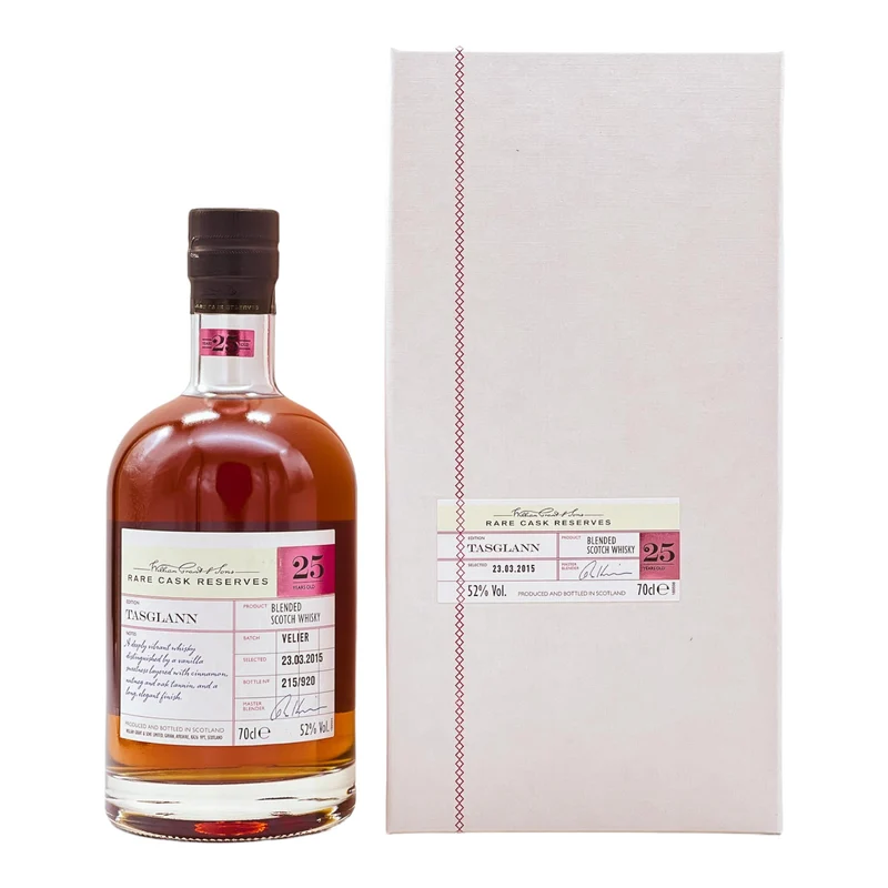 William Grant & Sons | 25 Jahre | Rare Cask Reserves | Tasglann Edition | Blended Scotch Whisky | 52%