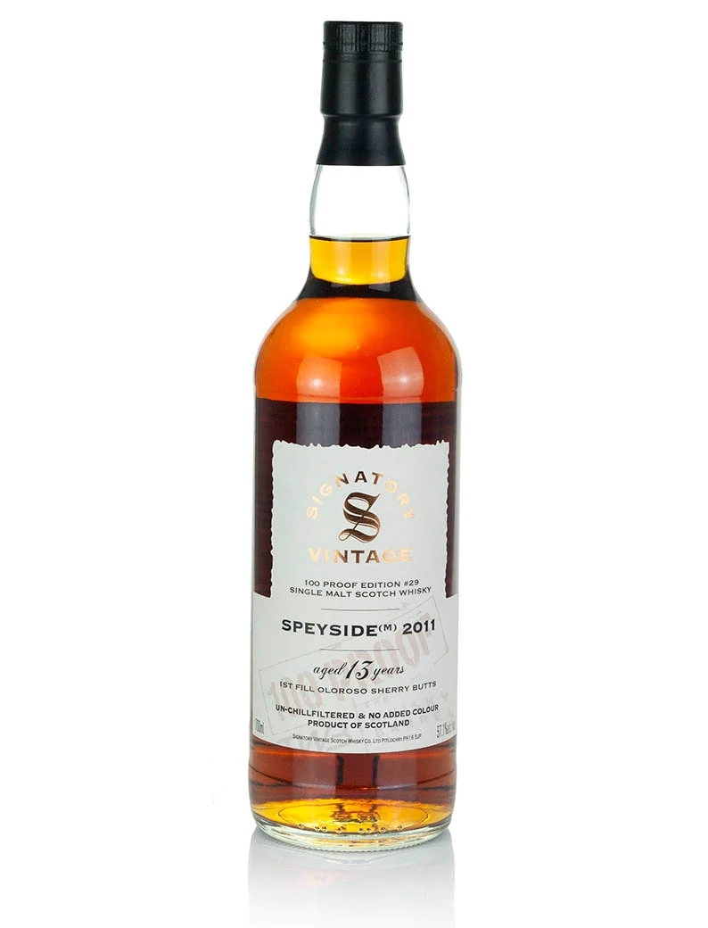 Mystery Malt (Speyside M) 13 Years 2011 Signatory 100-Proof Edition #29