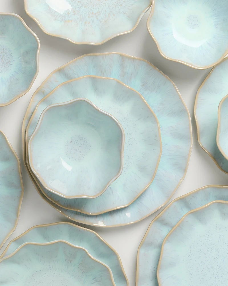 Areia Geschirr-Set shell azur 24-teilig