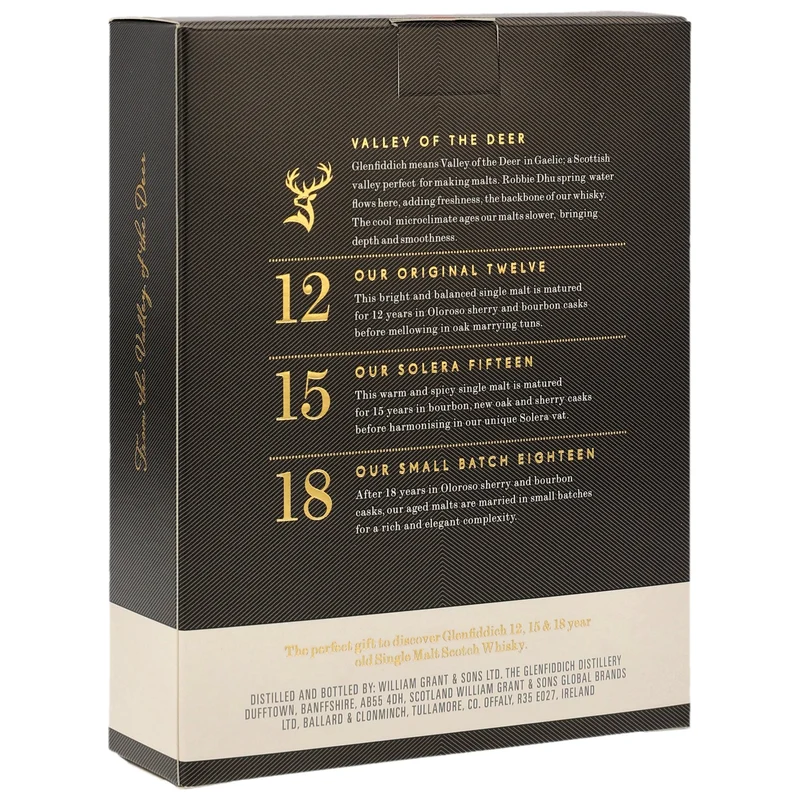 GLENFIDDICH - 12/15/18 Jahre Tasting Pack 3x5cl - 40% Vol.