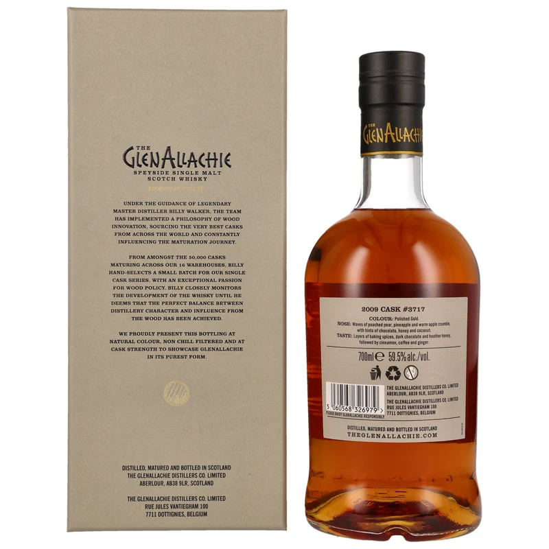GLENALLACHIE - 2009/2023 14 Jahre Sauternes Barrique Cask #3717 - 59,5% Vol.