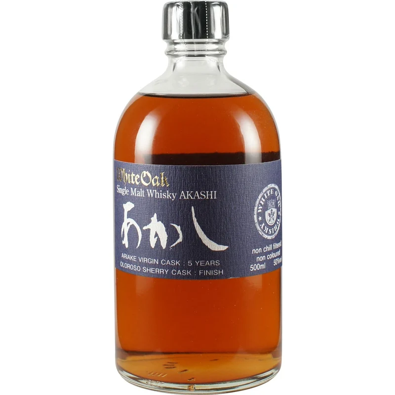 Akashi Single Malt White Oak Ariake Virgin Cask + Oloroso Sherry Cask Finish