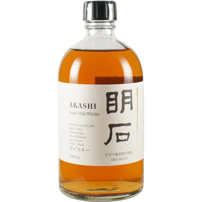 Akashi Single Malt White Oak Bourbon Cask #1354 Espoa