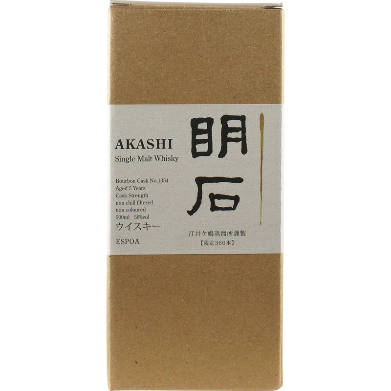 Akashi Single Malt White Oak Bourbon Cask #1354 Espoa
