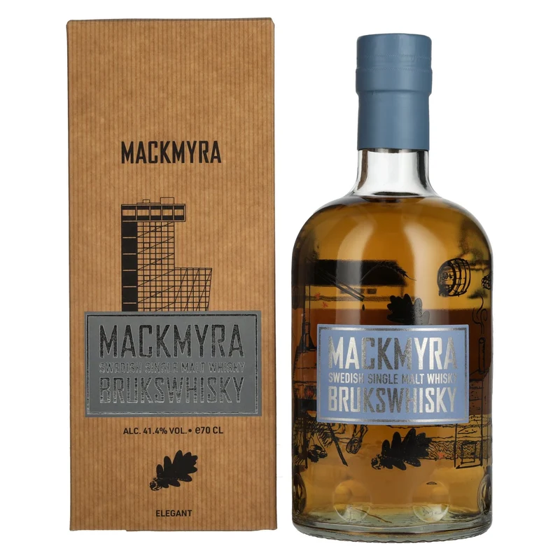 Mackmyra BRUKSWHISKY Swedish Single Malt Whisky 41,4% Vol. 0,7l in Geschenkbox