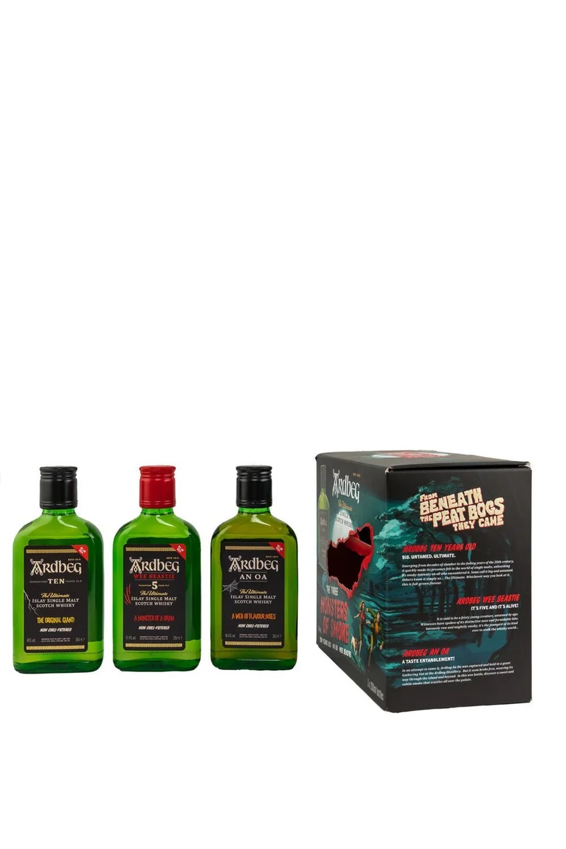 Ardbeg Monsters of Smoke Trio Ten Years + Wee Beastie + An Oa Set 3x200ml