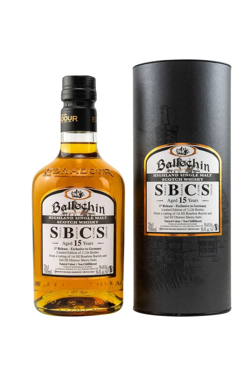 Ballechin SBCS 15 Jahre Small Batch #1 Cask Strength 59,4% vol. 700ml