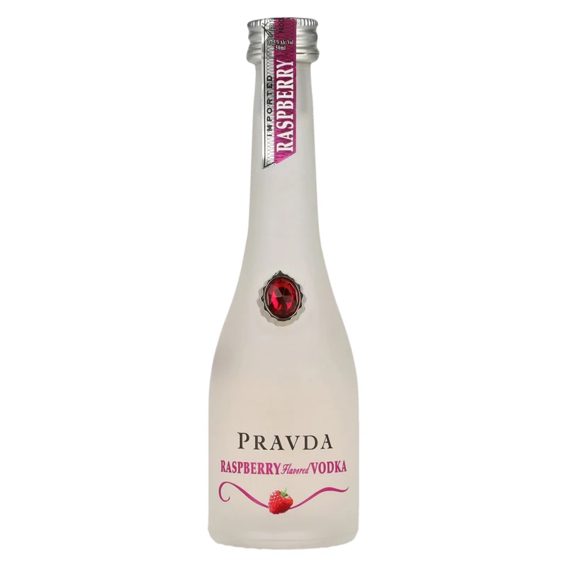 Pravda RASPBERRY Flavored Vodka 37,5% Vol. 0,05l