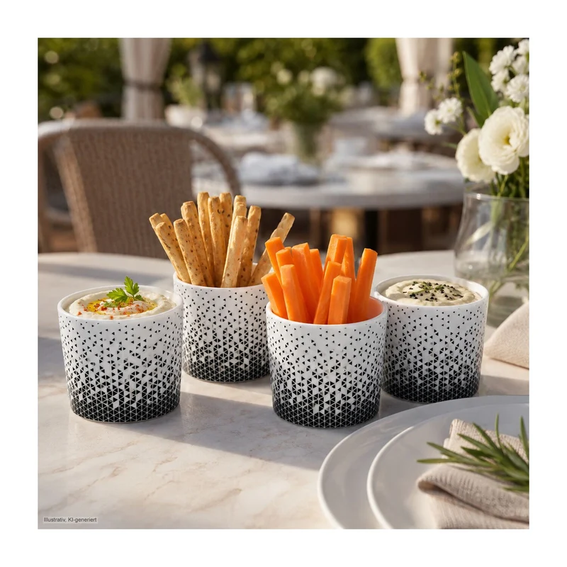 ROMINOX® 4er-Set Mini Snackbecher // Aperitivo