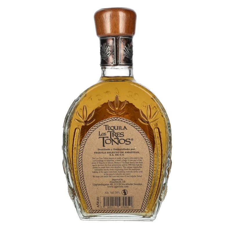Los Tres Tonos AÑEJO Tequila 100% de Agave 38% Vol. 0,5l