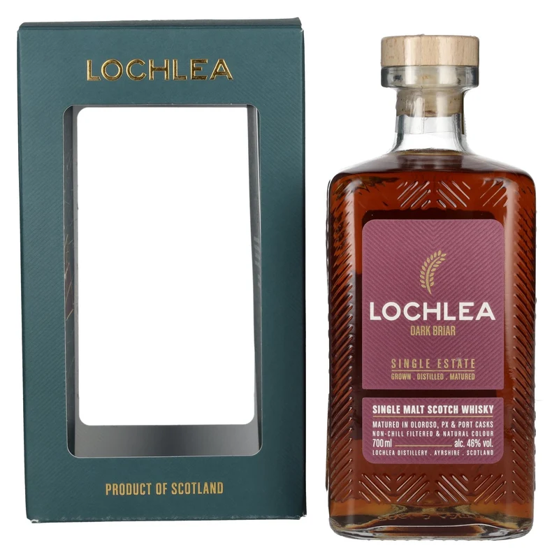 Lochlea DARK BRIAR Single Estate Single Malt Scotch Whisky 46% Vol. 0,7l in Geschenkbox