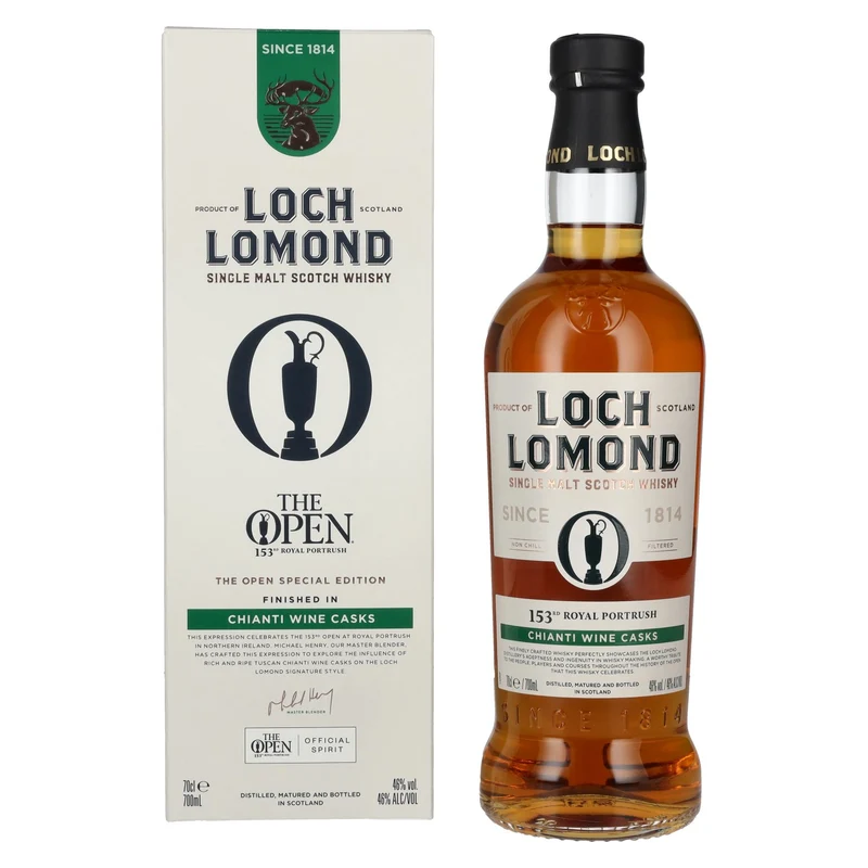 Loch Lomond THE OPEN SPECIAL EDITION Chianti Wine Casks Single Malt 2025 46% Vol. 0,7l in Geschenkbox