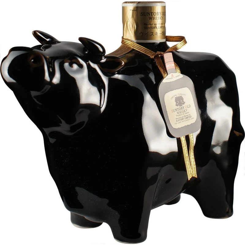 Suntory Old Whisky Zodiac Sternzeichen Flasche "Ochse"